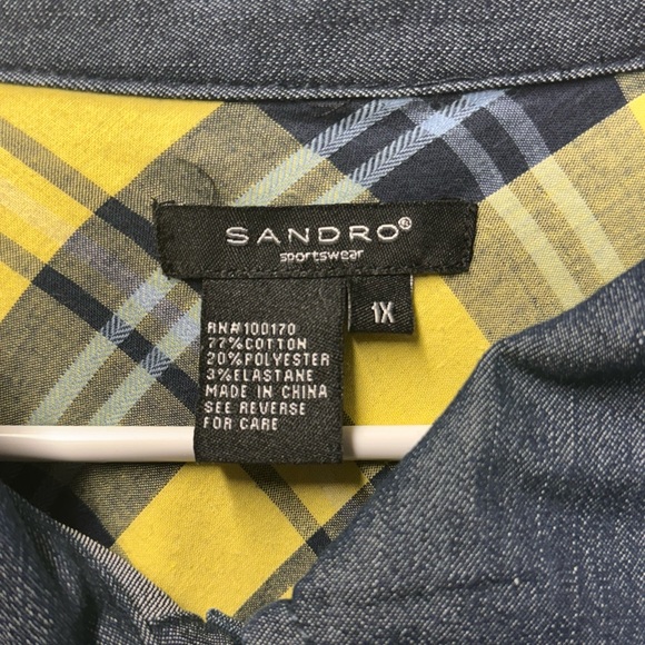 Sandro Sportswear Denim Dual Pocket Jacket - Picture 6 of 7